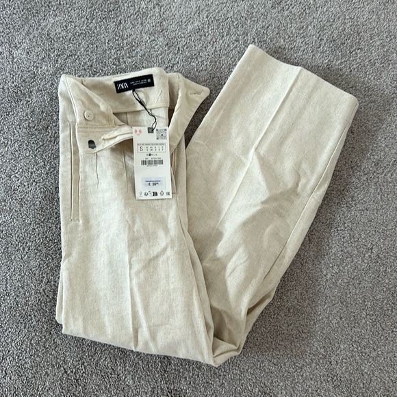 NWT Zara High waisted straight cut pants - Picture 5 of 6